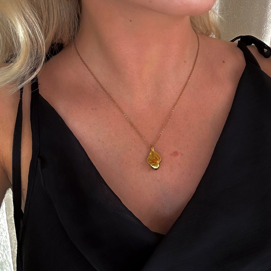 Victoria guld nugget halskæde