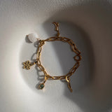 Charm link armbånd