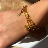 Charm link armbånd