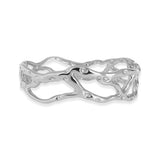 Saffi hvidguld armring