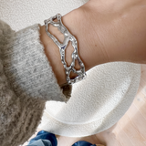 Saffi hvidguld armring