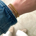 Amara panser facet armbånd 3mm