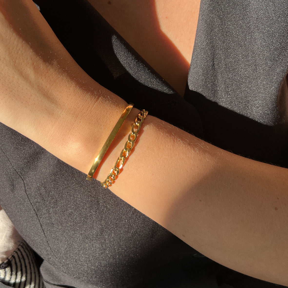 Aurora guldbelagt classic armring 