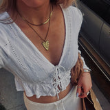 Scarlett chunky love rope halskæde