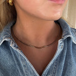 Amara panser facet halskæde 3 mm