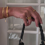 Dione fladt slange armbånd med mønster