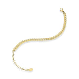 Juliet flad panser facet armbånd 5 mm