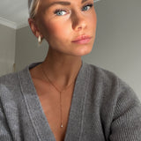 Helene Dråbe Øreringe med Zirkonia