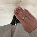 Tilly ring hvidguld med zirkonia