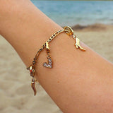 Charm 3 mm figaro armbånd