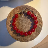 Mila Armbånd med Rød Jade