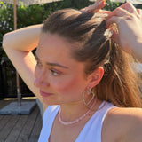 Valentina Hvidguld Love Øreringe