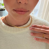 Juliet Flad Panser Facet Halskæde 5mm