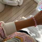 Mila Armbånd med Rosa Sten