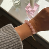 Mila Armbånd med Rosa Sten