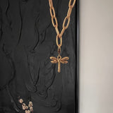 Charms golden dragonfly