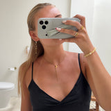 Naomi Elegante Kæde Øreringe med Ferskvandsperler