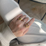 Gia lux ring med 1 zirkonia