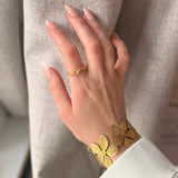 Nolia Armring med Blomster