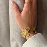 Nolia Armring med Blomster