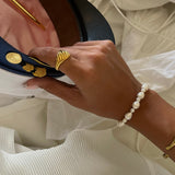 Lara wave dome ring