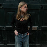 Evelyne Hvidguld Wave Halskæde