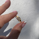 Sofie signet ring med zirkonia