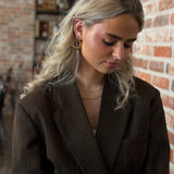 Calyra Øreringe med Stor Måne