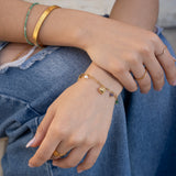 Mia soft fine wave ring med zirkonia