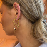 Aurora sun øreringe med perler