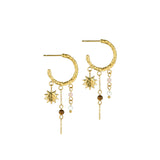 Aurora sun øreringe med perler