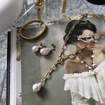 Sienna halskæde med ferskvandperle vedhæng