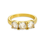 Brianna elegant glow ring med 3 zirkonia