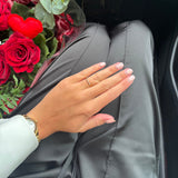 Kaia elegant glow ring med 4 zirkonia
