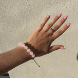 Mila Armbånd med Rosa Sten