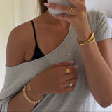 Gigi Armbånd med Sunburst Jade