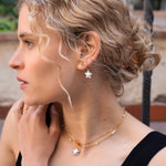 Hazel halskæde med ferskvandperle vedhæng