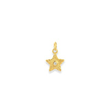 Charm glowing star u. lås