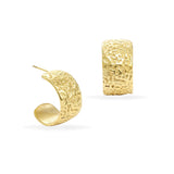 Nadia refined chunky øreringe hamret