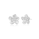 Elora hvidguld blomst ørestikker