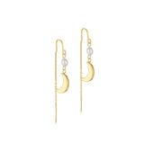 Calia Øreringe med Måne og Perle