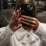 Moon Drip Hvidguld Ring