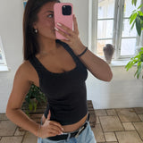 Evelyne Hvidguld Wave Halskæde