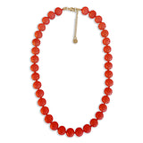 Ellie Halskæde med Rød Jade