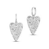 Scarlett Hvidguld Chunky Love Øreringe