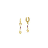 Lea shell creoler med Amethyst