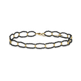 Quinn halskæde med sorte spinel sten