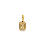 Charm glowing gold u. lås