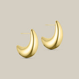 Nina klassisk moon øreringe