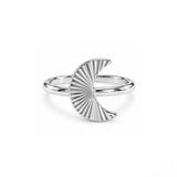 Vega Hvidguld Ring Med Måne